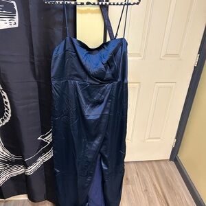 Lulu’s Elegant Navy Blue Women's Dress XL